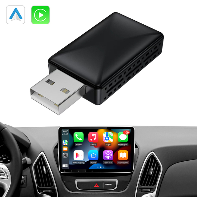 Wireless CarPlay Adapter USB CarPlay AI BOX Fast Dongle Wired to Wireless for Toyota Skoda Car Adapter