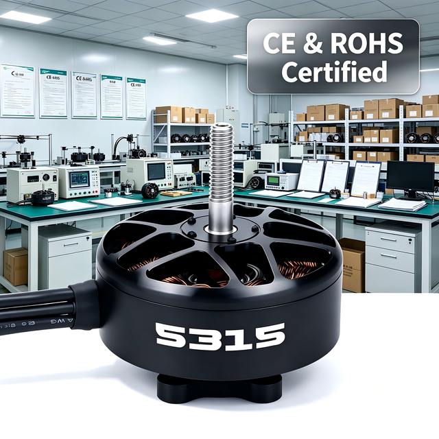 CE RoHS Certified 5315 380KV Brushless UAV Motor, Factory Outer Rotor Motor for Export Industrial Drone Platform