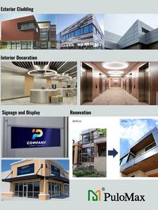 פאנל אלומיניום מרוכב מצופה PVDF עמיד אש לקישוט מבנים של סדנאות, מחסנים ומפעלים - Product Image 5