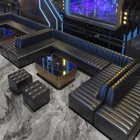 Vente flash : comptoir de bar LED pour boîte de nuit KTV, table de bar personnalisée, canapé pour bar, salon, meubles de boîte de nuit