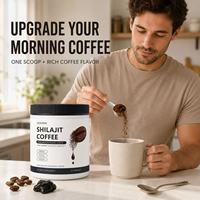 Poudre de café Shilajit en marque blanche OEM, 20 portions pour l'énergie quotidienne, la concentration et le soutien de la vitalité