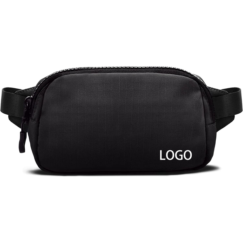 Custom Black Small Waist Bag Waterproof