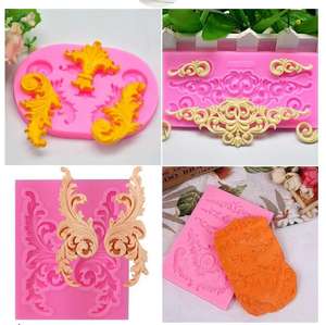Garde <span class=keywords><strong>alimentaire</strong></span> différents modèles silicone <span class=keywords><strong>dentelle</strong></span> moules Curlicues Fondant Silicone moules pour bricolage cuisson gâteau bonbons décoration <span class=keywords><strong>moule</strong></span> - Product Image 5