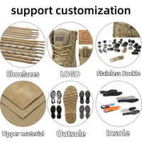 Bottes tactiques de randonnée en cuir durable pour hommes avec semelle en caoutchouc Panama, OEM ODM personnalisées, ISO CE