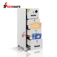 (AD-4CK) tahan api 4 laci kabinet GEMSAFE api File aman keamanan api loker