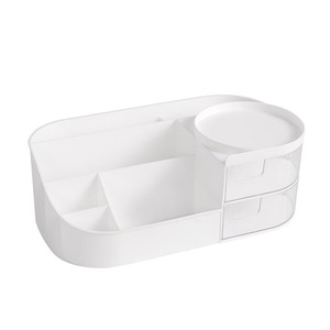 Cosmetic Storage Box With <b>Mirror</b> Desktop Organizer For Makeup Skincare Products <b>Plastic</b> Multi Layer Drawer Style - Product Image 5