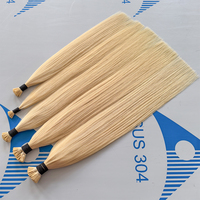 Extensions de cheveux naturels I-Tip brillantes et colorées, lisses et soyeuses, douces et brillantes, sans nœuds, en cheveux Remy, avec micro-perles I-Tip