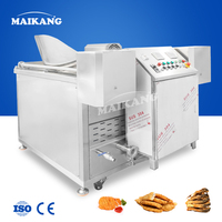 Machine de friture automatique industrielle en acier inoxydable 304, directement de l'usine, pour la transformation de chips de banane, de plantain et de cacahuètes