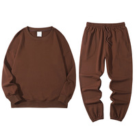MSET5053 Ensemble de survêtement unisexe de haute qualité, faible MOQ OEM, personnalisé, 320g, 100% coton, pour l'entraînement et le jogging