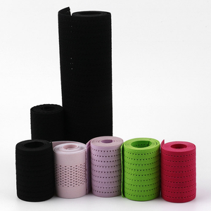 Nhà Máy Fold Over Flat Binding Dây Thắt Lưng Đàn Hồi Vành Đai Lưới Cạnh Đàn Hồi Ban Nhạc Cho Phòng Tập Thể Dục Thể Thao Tập Thể Dục Lưng Đôi - Product Image 5