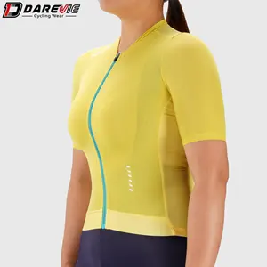 Darevieカスタム7色通気性冷却サイクリングトップスサイクリングシャツ男性自転車ジャージーパーソナライズされたロゴ