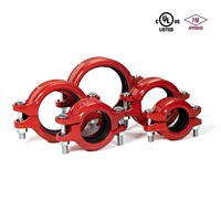 WFHSH industrie des tuyaux 2-1/2 "accouplements de tuyaux de lutte contre l'incendie accouplements flexibles raccords de tuyauterie en fonte ductile