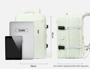 Sac à dos multifonctionnel imperméable personnalisé avec chargeur USB, sacs de voyage grande capacité, sacs extensibles en Oxford pour femmes et hommes - Product Image 4