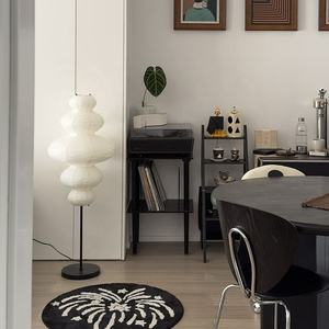 Wabi Sabi โคมไฟตั้งพื้นกระดาษรูปทรงพิเศษสำหรับห้องนั่งเล่นห้องนอนโคมไฟ LED - Product Image 5