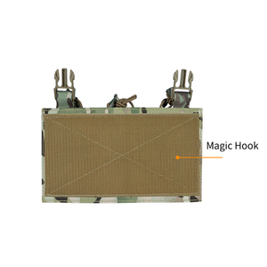Pochette triple pour chargeurs en nylon 500D découpée au laser, porte-chargeurs tactique Molle, camouflage, équipement de chasse en plein air - Product Image 3