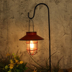 <span class=keywords><strong>Lampe</strong></span> solaire étanche pour décoration extérieure paysage, <span class=keywords><strong>lampe</strong></span> solaire suspendue, crochet de <span class=keywords><strong>berger</strong></span> LED, lampes de jardin de style rétro - Product Image 1