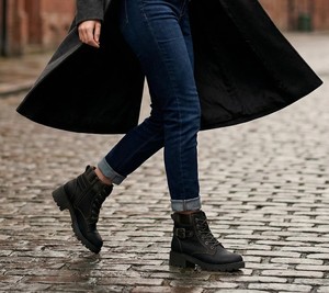 <span class=keywords><strong>Botas</strong></span> Negras Cómodas para Niños, <span class=keywords><strong>Botas</strong></span> de Tobillo con Cordones, Detalle de Hebilla, Cierre Lateral con Cremallera, Calzado Informal - Product Image 6
