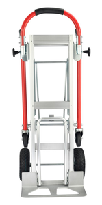 Chariot à plateforme pliable à quatre roues en aluminium avec poignée télescopique, chariot à main OEM pour les voyages, le bureau, les courses et les déménagements - Product Image 4