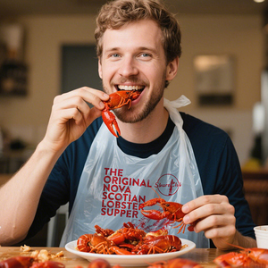 Tùy chỉnh in không thấm nước hải sản Cua Tôm hùm yếm dành cho người lớn tùy chỉnh in yếm dùng một lần cho nhà hàng - Product Image 5