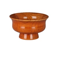 Bol à thé au lait de style mongol créatif 2024, bol rond en bois tibétain pour le beurre