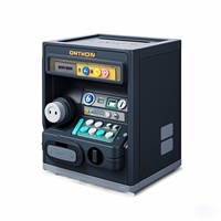 Tirelire électronique personnalisée avec comptage de pièces Tirelire à roulement automatique Boîte d'économie d'argent Pot d'argent sûr Mini distributeur automatique de billets Tirelire pour enfants