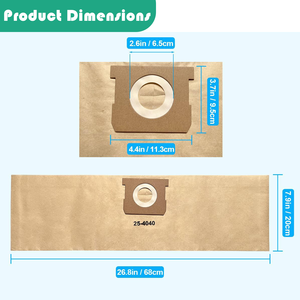 DXVA25-4040 Papier Vakuum Staubbeutel für DEWALT 4-Gallonen Nass/Trocken Vakuum für Auto RV Garage Haushalt Ersatz Sammlung Tasche - Product Image 2