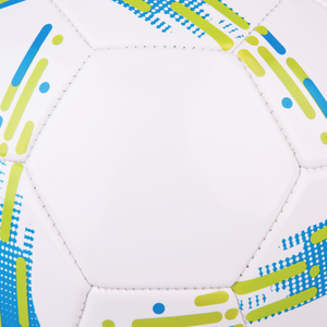 Ballon de football vert et violet taille 3 CJ Sports en PVC durable 270-300g cousu à la machine pour loisirs/entraînement/match - Product Image 1