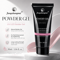 Poudre de gel UV écologique Fengshangmei Factory 30ml, style designer, longue durée, pour extension d'ongles, polygel pour usage en salon de manucure