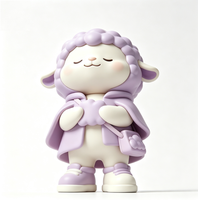 Figurine d'art de collection personnalisée en forme de mouton, statue de dessin animé en PVC et ABS, fabrication OEM en Chine, figurine personnalisée pour la vente en gros de produits de marque