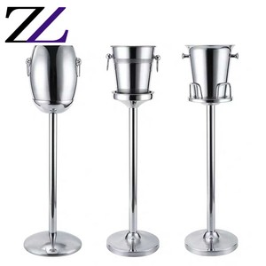Toptan otel catering yemek buz kovası mallar gece kulübü büfe şarap soğuk kovaları altın paslanmaz çelik bira buz kovası metal - Product Image 6