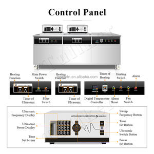 Tullker 135L 2160W Trois Chambres Tremper Réservoir Huile Rouille Flux DPF PCB pour Autopart <span class=keywords><strong>Diesel</strong></span> Injecteurs Clubs De Golf Nettoyeur À Ultrasons - Product Image 5