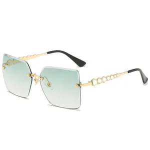 Sun Glasses Unique Metal Shield Designer Delicate Shades Unisex Novelty 2021 New Arrivals Fashionable Sunglasses At