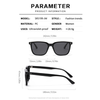 Lunettes de soleil polarisées tendance à monture carrée, protection UV, pour hommes et femmes – Meilleures ventes transfrontalières