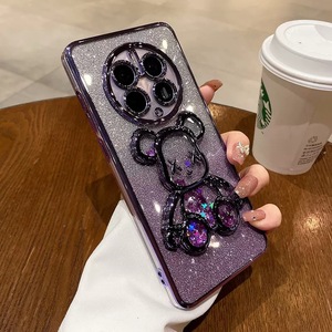 Mate60pro điện thoại trường hợp Electroplated QuickSand bạo lực gấu Gradient long lanh nova11 Drop-RESISTANT mềm trường hợp - Product Image 6