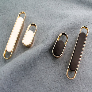 Modern 16mm Zinc Alloy Oval Multi-Color Assembled Handle Customizable Pull Handle <b>for</b> Bathroom Drawer Cabinet Bedroom Furniture - Product Image 3