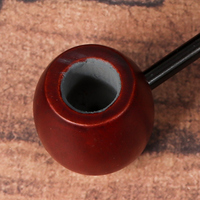 Erliao Petite pipe à fumer en bois de qualité supérieure, fabriquée à la main, design traditionnel, portable et durable