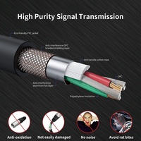 Câble Microphone XLR Couleur OEM Connecteur Plaquée Nickel Mâle vers Double 2 Câbles Microphone XLR DMX