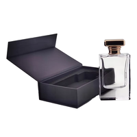 Boîte d'emballage de luxe personnalisée pour flacon de parfum avec pelliculage mat et insert en mousse, forme et taille personnalisées, impression de logo