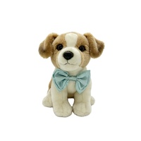Jouet en peluche personnalisé pour chien avec nœud papillon, animal en peluche doux pour enfants, vente en gros