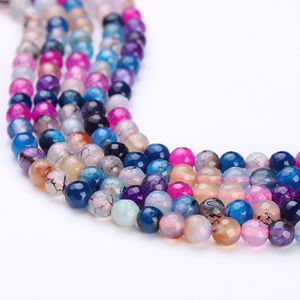 ลูกปัดพลอยขายส่ง 2050 เม็ด ทรงเหลี่ยมเจียระไน ไพลินเทอร์ควอยซ์ โรโดไนต์ แจสเปอร์ อาเกต หยก สีแดง เหลือง เขียว ส้ม เหลือง ขนาด 8 มม. - Product Image 3