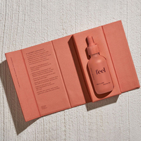 Boîte cadeau personnalisée de style livre magnétique pour sérum capillaire 50 ml 60 ml, emballages luxueux de luxe pour sérum 30 ml