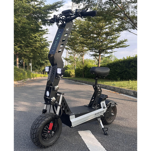 <span class=keywords><strong>Trottinette</strong></span> <span class=keywords><strong>électrique</strong></span> pliable avec grand pneu de 13 pouces, double moteur, logo sur la barre et la plateforme, et logo - Product Image 1