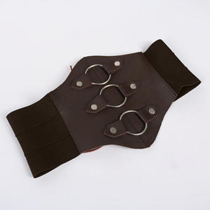 Camisas <span class=keywords><strong>de</strong></span> Manga Larga Estilo <span class=keywords><strong>Pirata</strong></span> Medieval Renacentista, Top con Cinturón, Cinturón Ancho <span class=keywords><strong>de</strong></span> Cuero para Halloween, Cinturón Steampunk, Vestidos para Mujer - Product Image 6