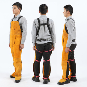 เสื้อผ้าป้องกันการเชื่อมทำจากหนังวัวอย่างดี ทนไฟ กันน้ำ ทนความร้อน ป้องกันการลวก กระโปรงเชื่อมแบบสวมใส่สบายสำหรับงานเชื่อม - Product Image 2