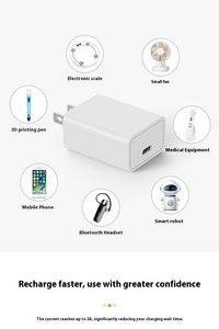 Premium CE RoHS certifié PD 10W USB TYPE C adaptateur secteur chargeur mural rapide pour <span class=keywords><strong>iPhone</strong></span> pour Samsung avec prise américaine pour écouteurs - Product Image 5