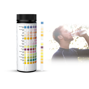 แผ่นทดสอบน้ำดื่ม14 in 1สำหรับเด็กใช้ในบ้านสำหรับทดสอบสุขภาพร่างกายทดสอบแอมโมเนียไนเตรต - Product Image 2