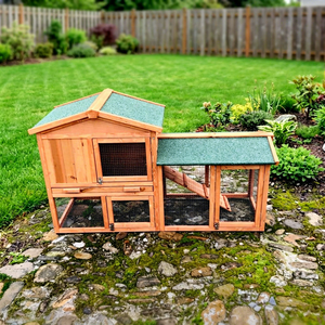 SDR003 Luxury Modern Breathable Eco-Friendly Wooden Pet Villa for Rabbits <b>Small</b> Animals Horizontal <b>Sliding</b> Door Print - Product Image 1