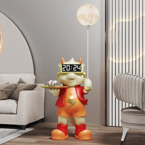 Precio de Fábrica Económico: Estatua de Dragón Multifuncional de Resina para Año Nuevo, con Pantalla de Reloj Digital y Bandeja Lámpara Lunar para Sala de Estar - Product Image 2