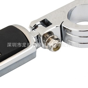 Moshark Motorcycle Footrest <b>Bracket</b> CNC Aluminum Black <b>Silver</b> For Harley Modification Pedals Handlebar Accessories - Product Image 3