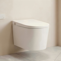Siège sanitaire de luxe chauffant, bidet intelligent, toilette automatique monobloc, toilettes intelligentes à commande vocale, montage au sol